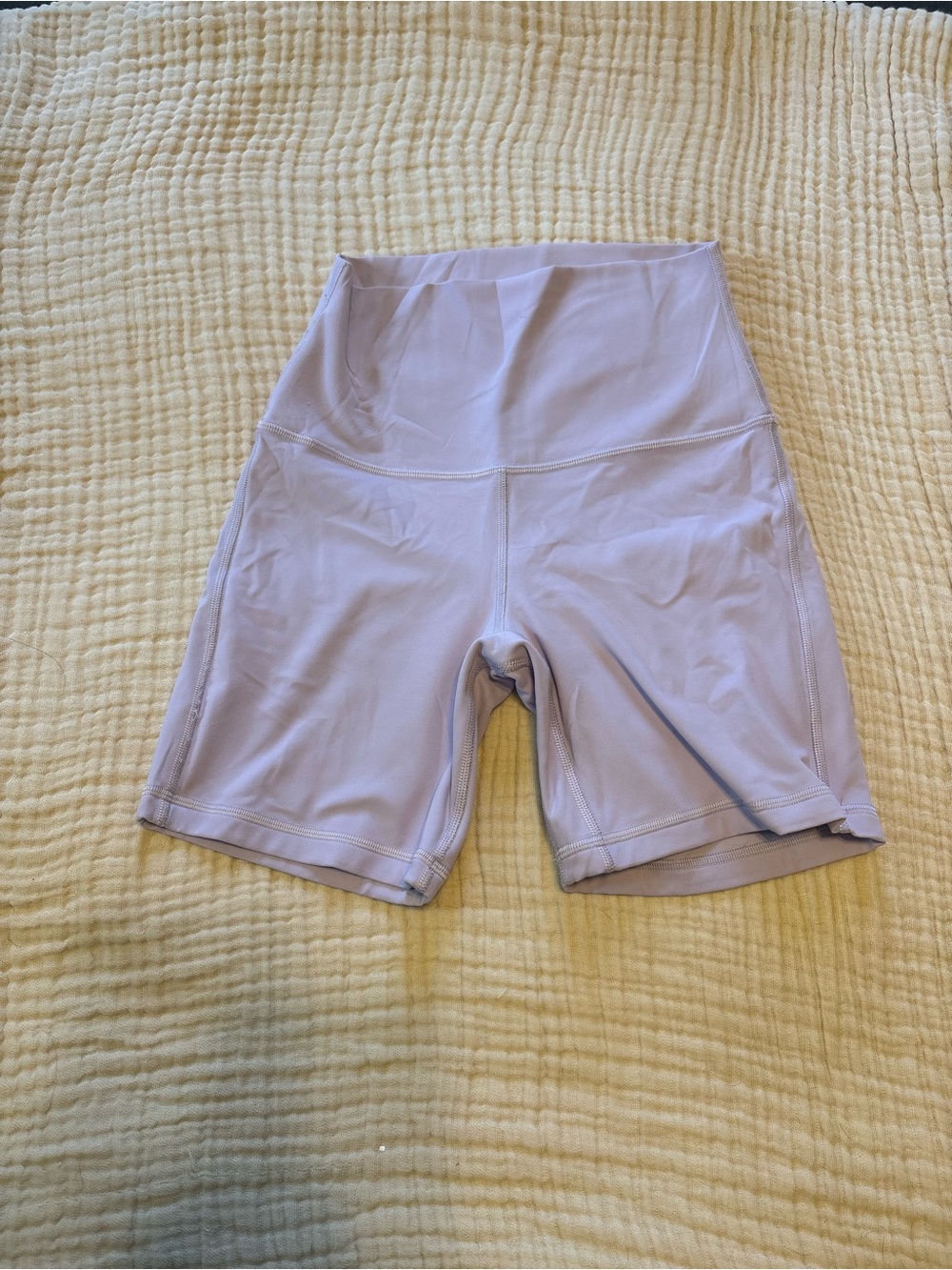 Lululemon High-Waist Lavender Bike Shorts - Women